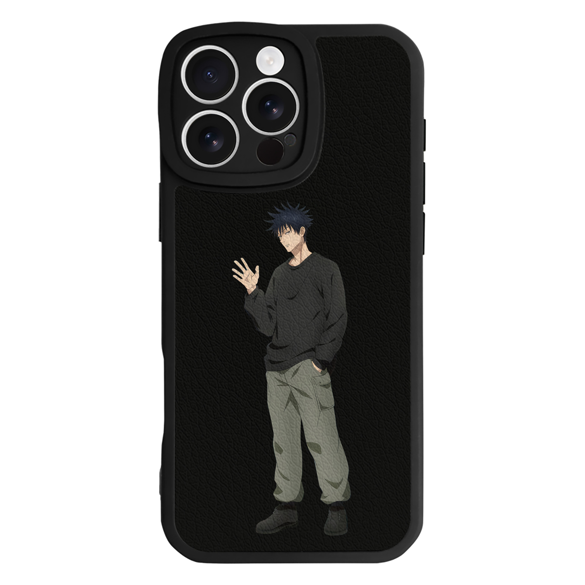 （画像用） 呪術廻戦 Jujutsu Kaisen 【iPhone 16シリーズ対応】シリコンスマホケース（レザー調） 材質：シリコン